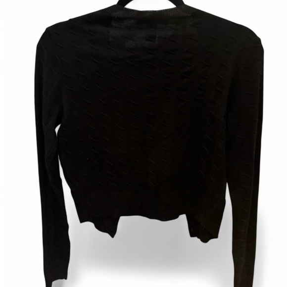 Semi-Cropped Ribbed Cardigan - Picture 6 of 6